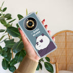 We Bare Bears Anti Yelllow Case Blue For Realme Narzo 60 5G