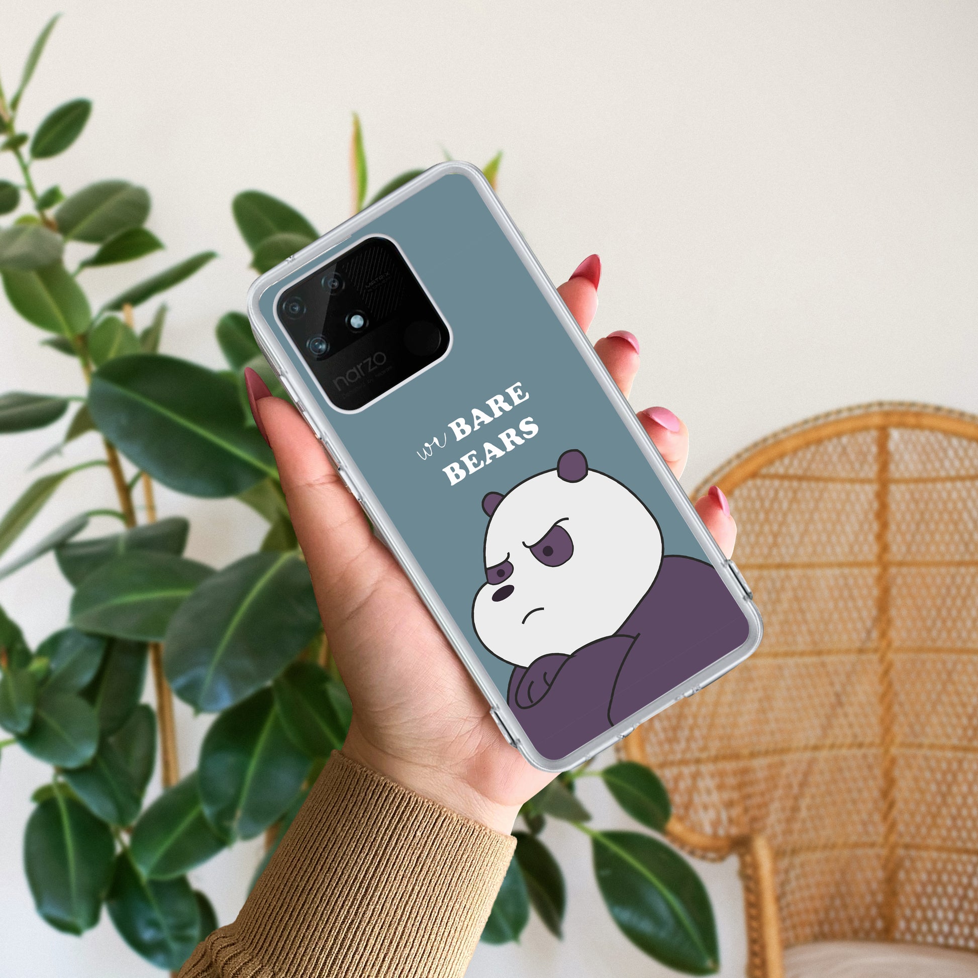 We Bare Bears Transparent Silicon Case Blue For Realme/Narzo ShopOnCliQ