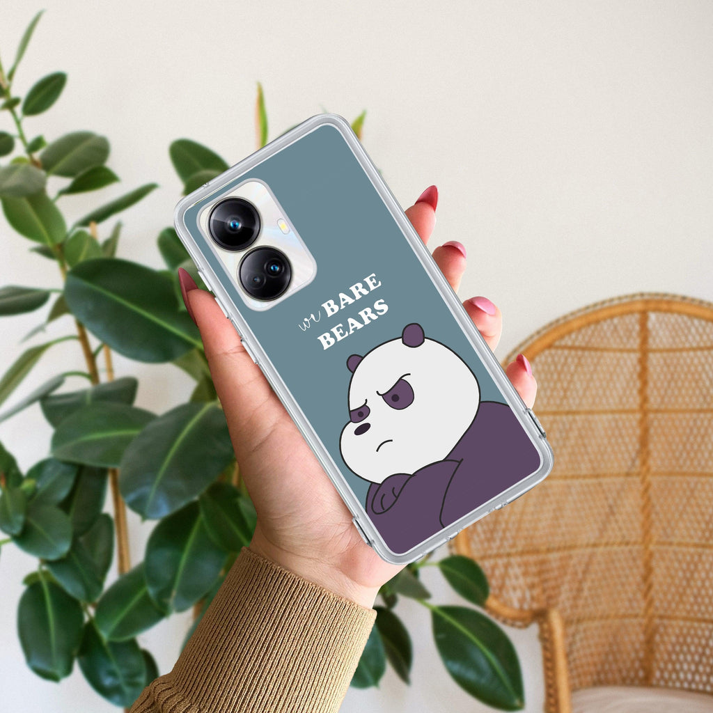 We Bare Bears Transparent Silicon Case Blue For Realme 10 4G