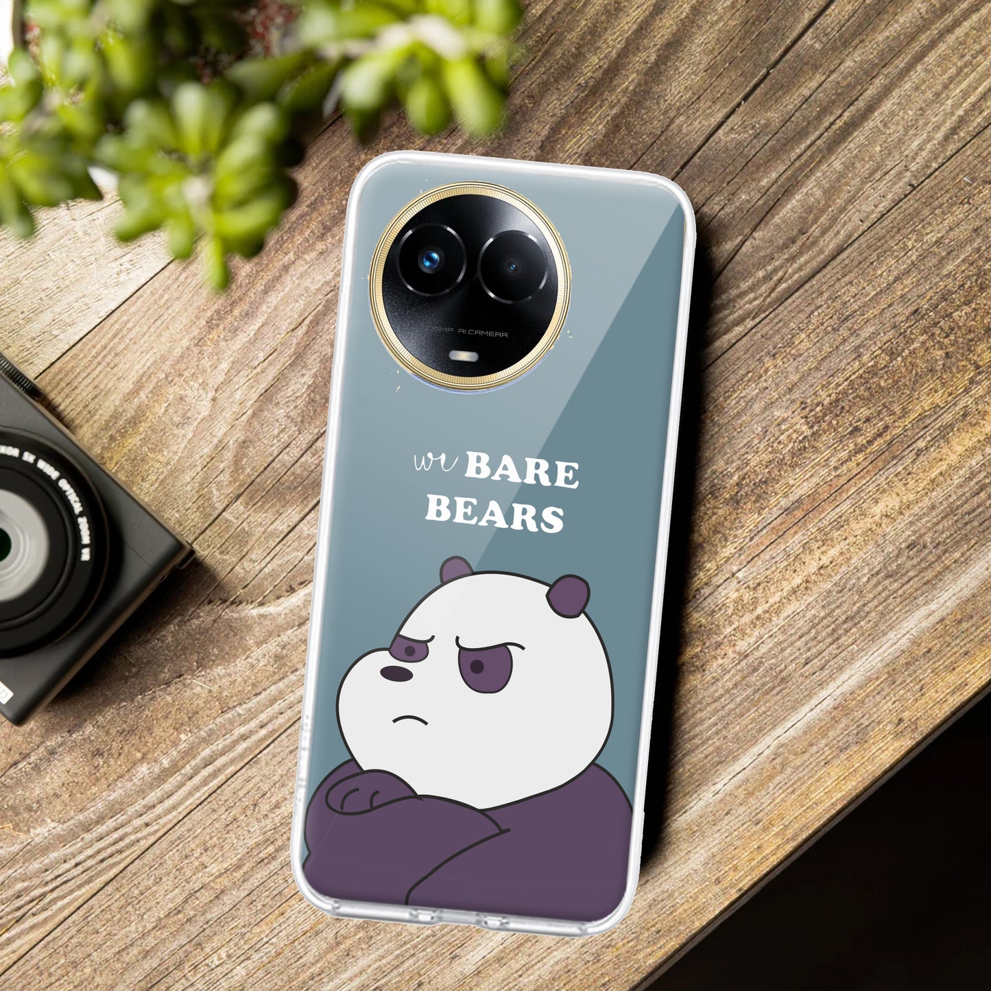 We Bare Bears Transparent Silicon Case Blue For Realme/Narzo ShopOnCliQ