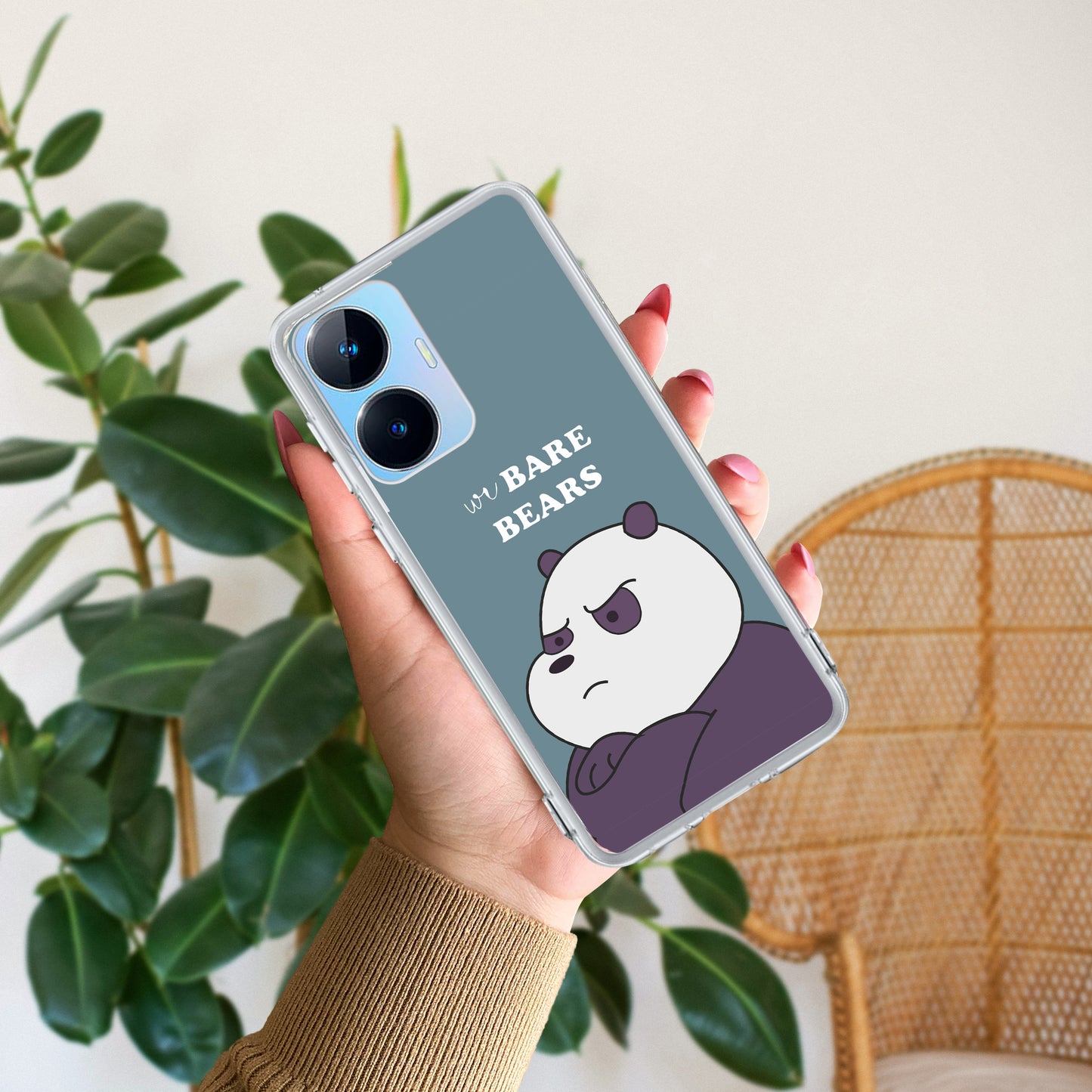 We Bare Bears Transparent Silicon Case Blue For Realme/Narzo ShopOnCliQ