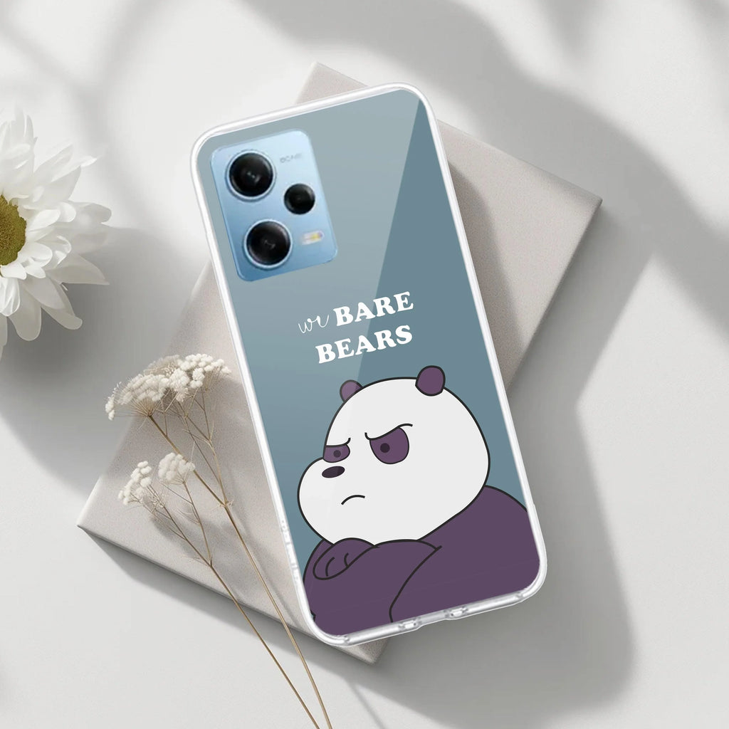 We Bare Bears Transparent Silicon Case Blue For Redmi Note 14 5G