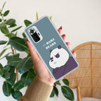 We Bare Bears Transparent Silicon Case Blue For Redmi Note 12 4G