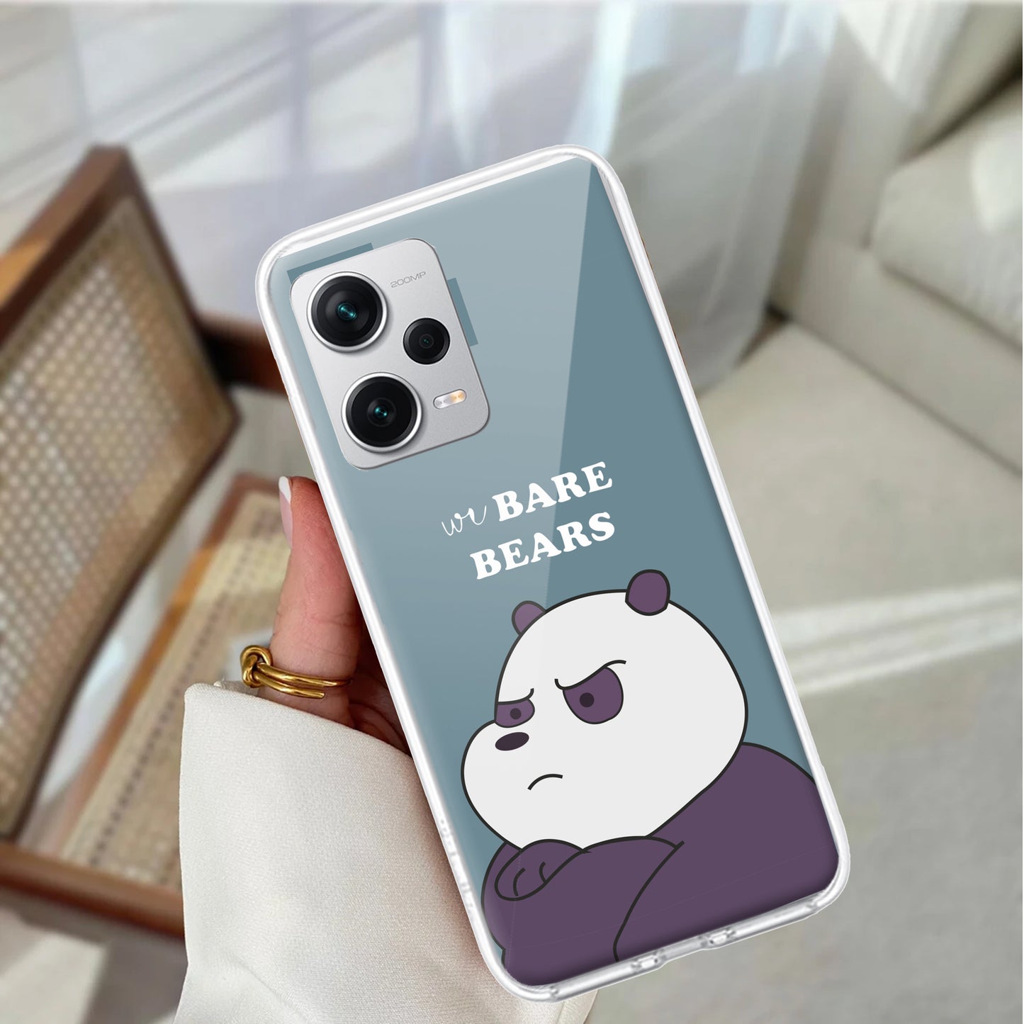 We Bare Bears Transparent Silicon Case Blue For Redmi/Xiaomi ShopOnCliQ