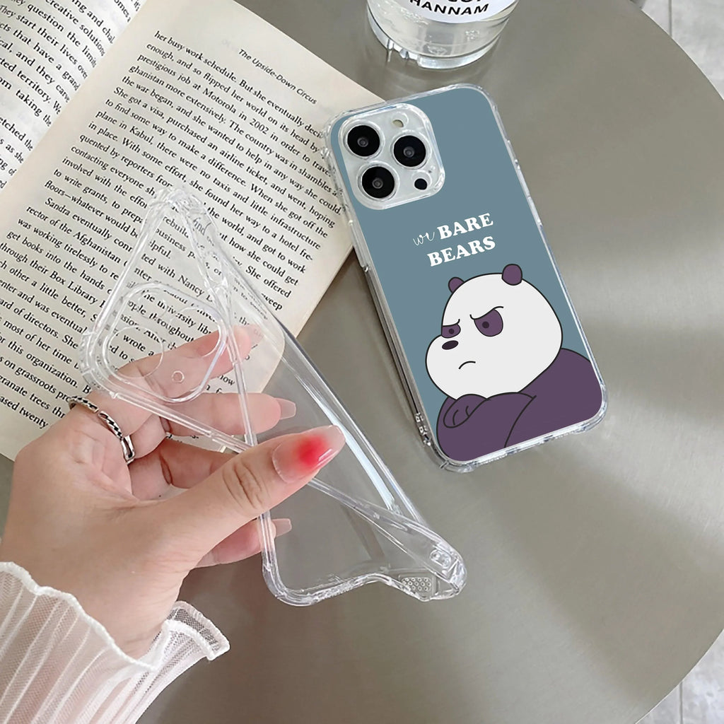We Bare Bears Transparent Silicon Case Blue For Samsung Galaxy M32 5G