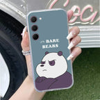 We Bare Bears Transparent Silicon Case Blue For Samsung Galaxy A73