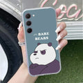We Bare Bears Transparent Silicon Case Blue For Samsung Galaxy S23 5G