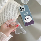 We Bare Bears Transparent Silicon Case Blue For Vivo T3 Ultra