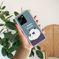 We Bare Bears Transparent Silicon Case Blue For Vivo Y35