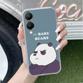 We Bare Bears Transparent Silicon Case Blue For Vivo Y28 5G