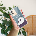 We Bare Bears Transparent Silicon Case Blue For Vivo Y35
