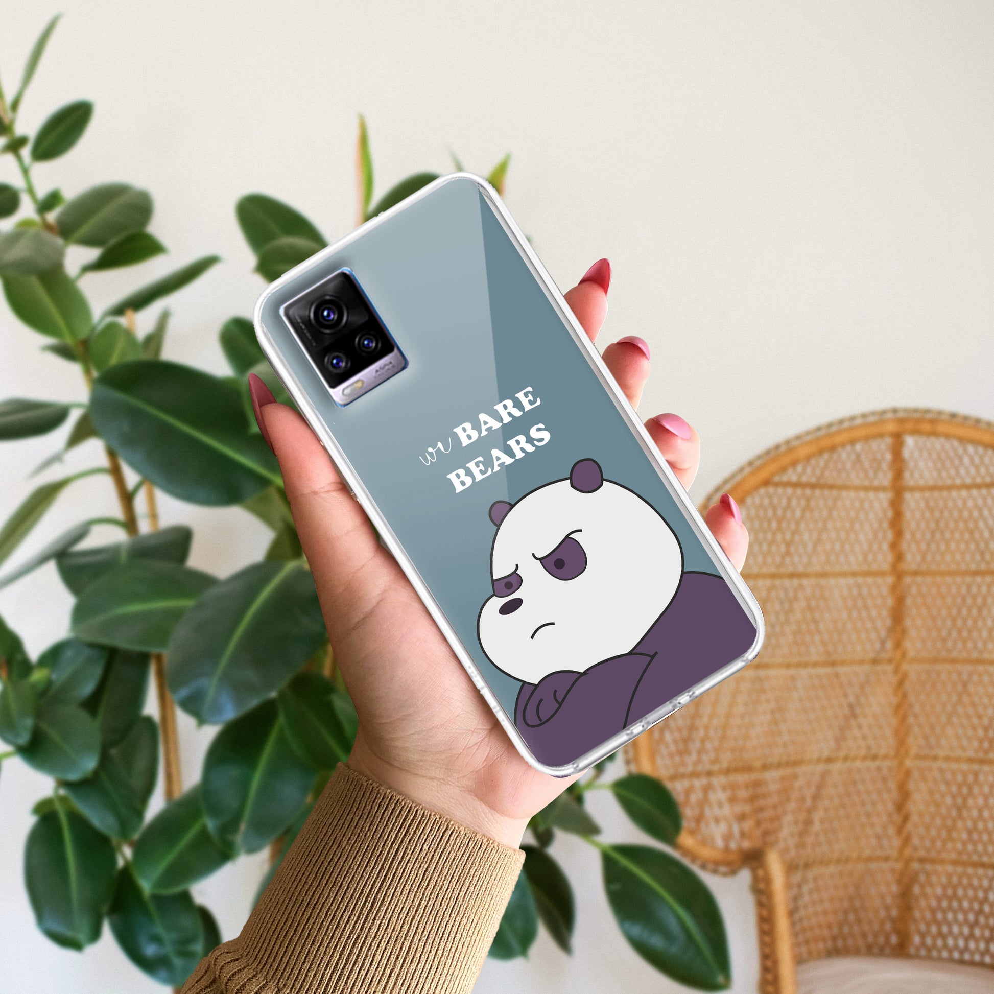 We Bare Bears Transparent Silicon Case Blue For Vivo ShopOnCliQ