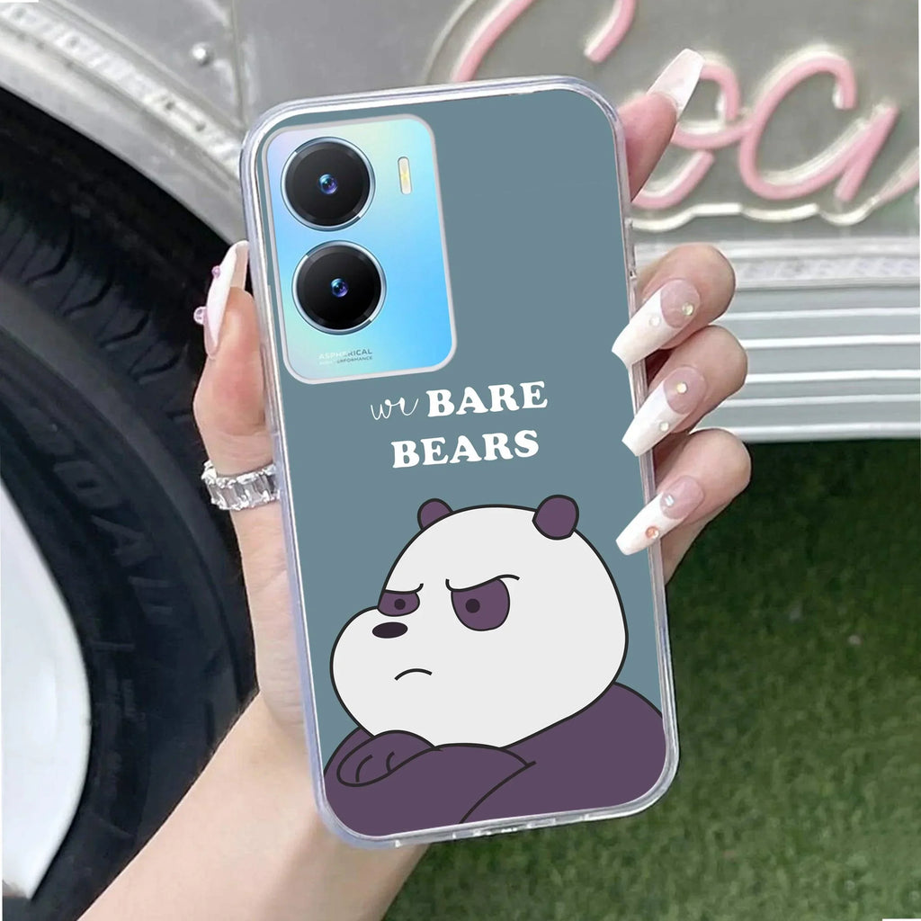 We Bare Bears Transparent Silicon Case Blue For Vivo T2 Pro 5G