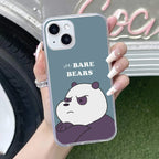 We Bare Bears Transparent Silicon Case Blue For iPhone 14 Pro