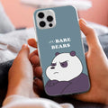 We Bare Bears Transparent Silicon Case Blue For iPhone 6s Plus