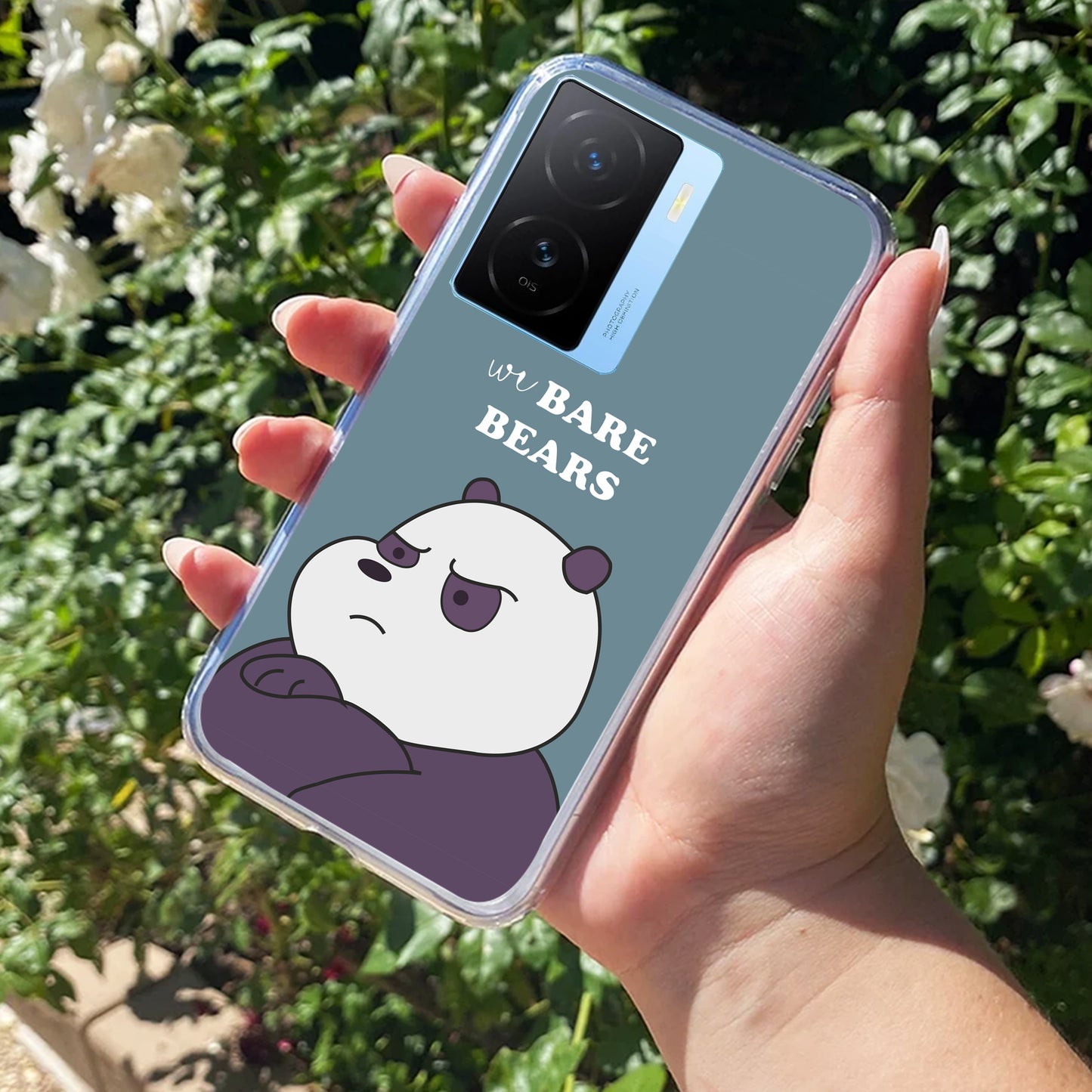 We Bare Bears Transparent Silicon Case Blue For iQOO ShopOnCliQ