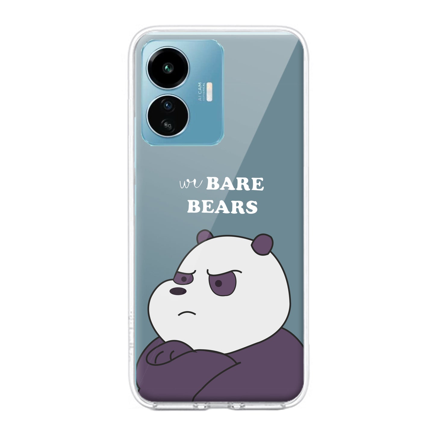 We Bare Bears Transparent Silicon Case Blue For iQOO ShopOnCliQ