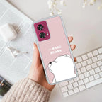 We Bare Bears Anti Yellow Case Pink For Motorola G85 5G