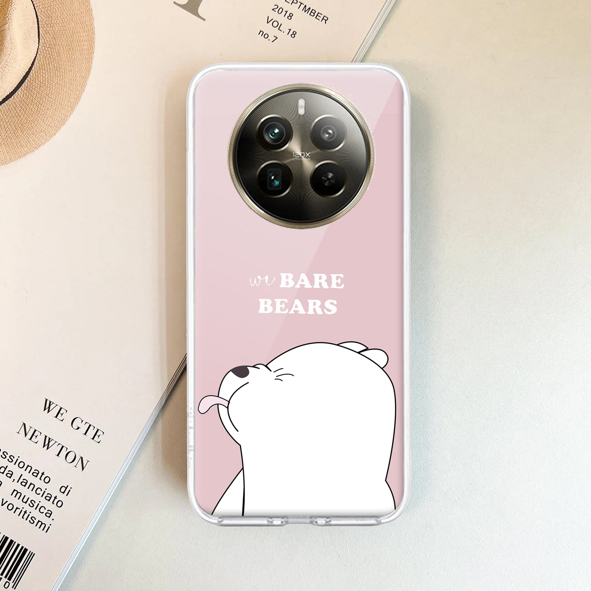 We Bare Bears Transparent Silicon Case Pink For Realme/Narzo ShopOnCliQ