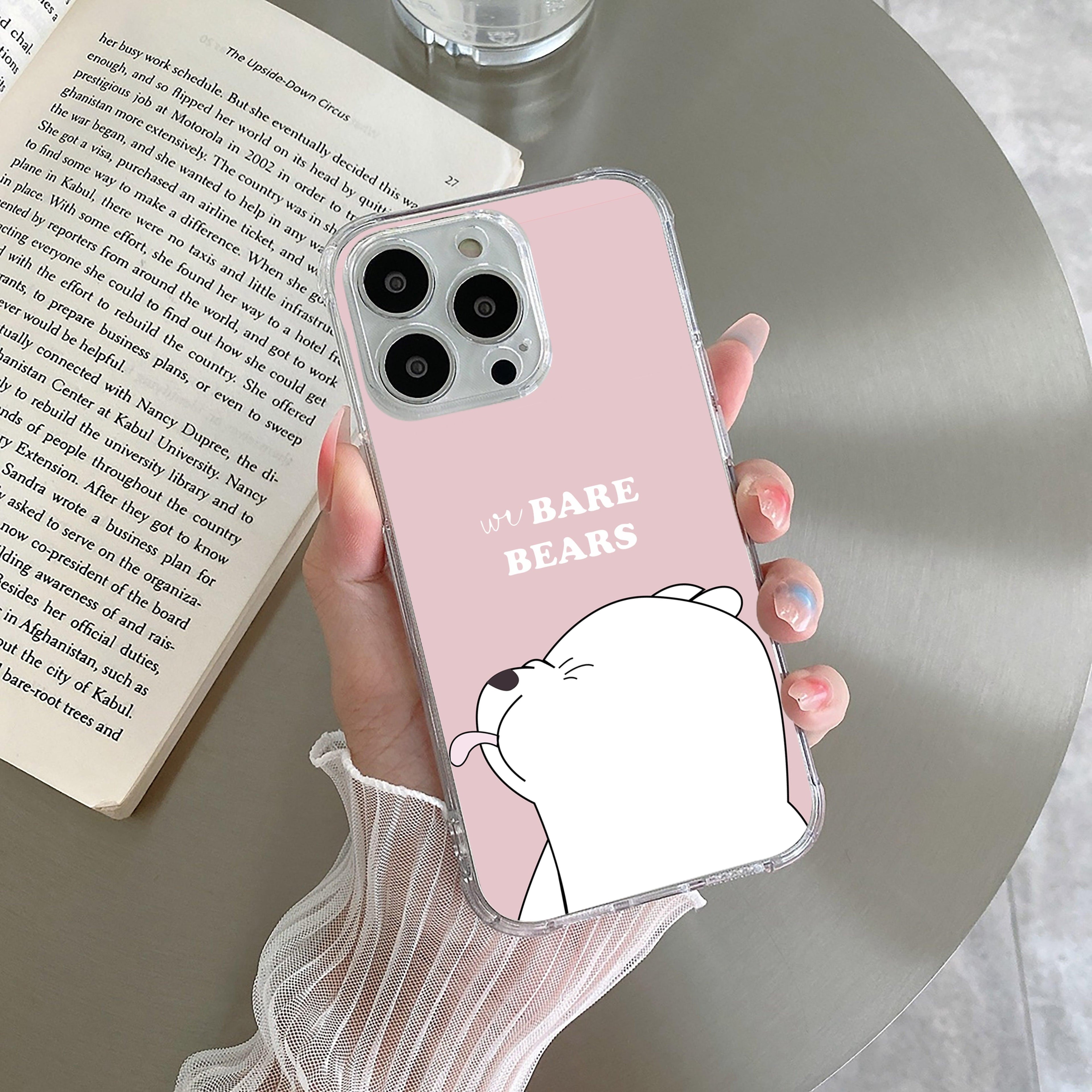 We Bare Bears Transparent Silicon Case Pink For Realme/Narzo - ShopOnCliQ