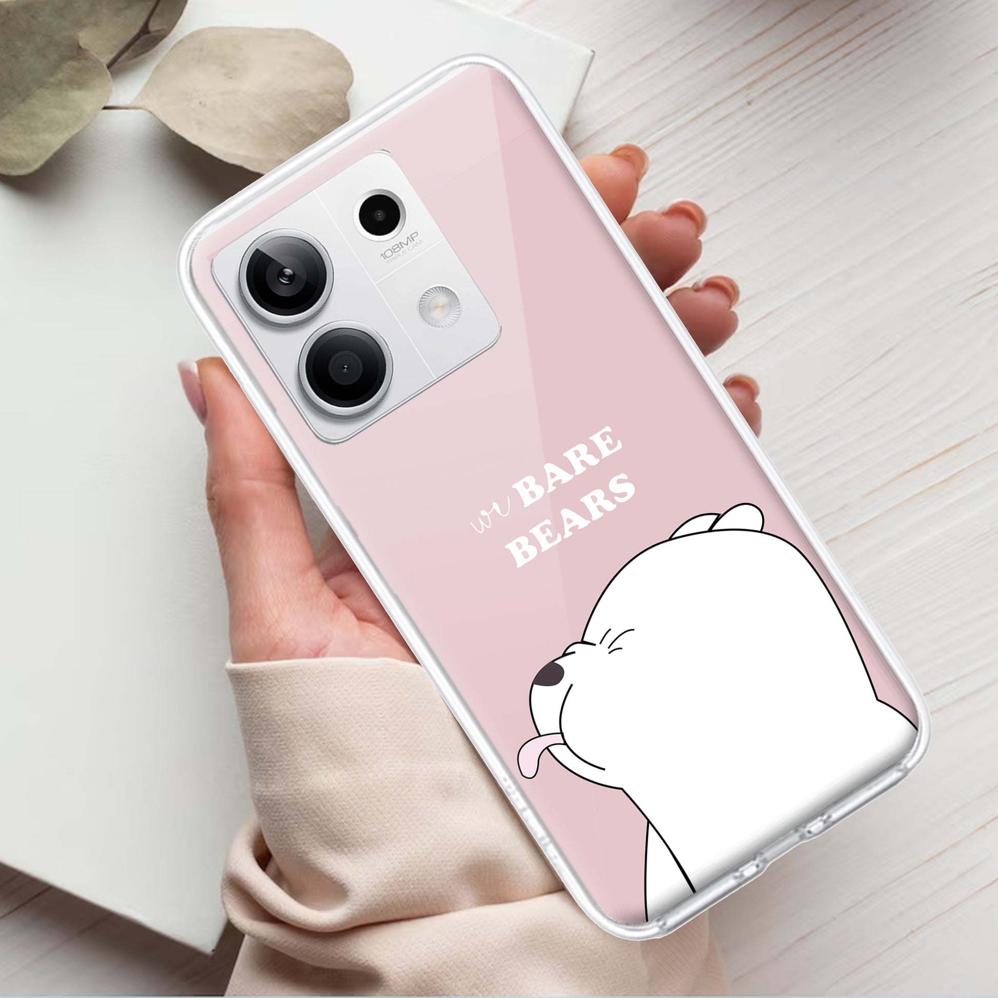 We Bare Bears Transparent Silicon Case Pink For Redmi/Xiaomi ShopOnCliQ