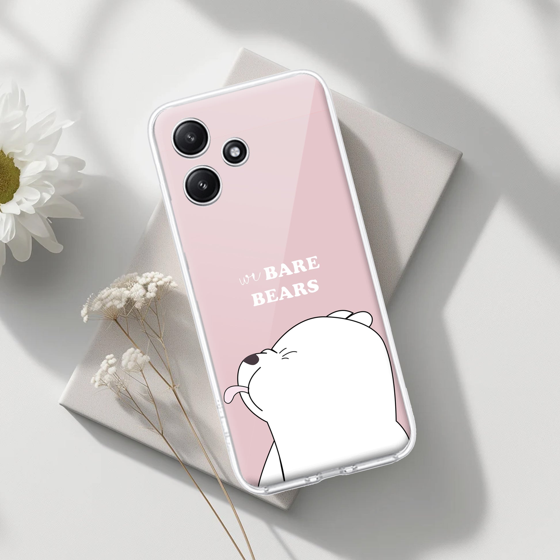 We Bare Bears Transparent Silicon Case Pink For Redmi/Xiaomi ShopOnCliQ