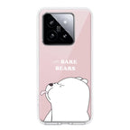 We Bare Bears Transparent Silicon Case Pink For Redmi Note 11