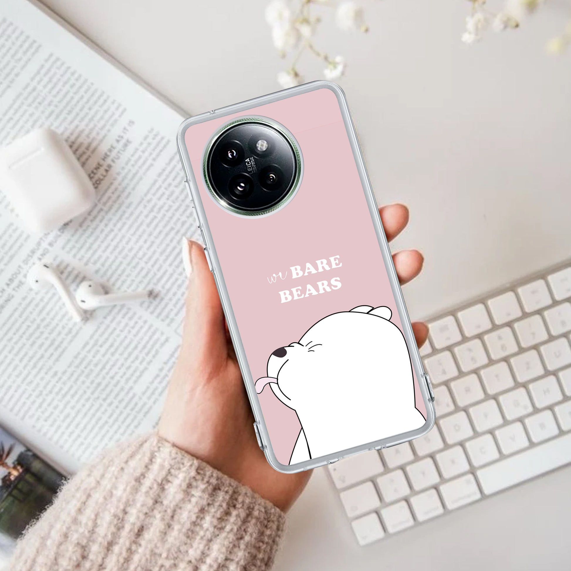 We Bare Bears Transparent Silicon Case Pink For Redmi/Xiaomi ShopOnCliQ