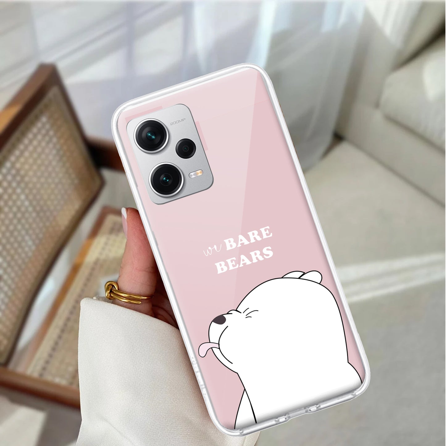 We Bare Bears Transparent Silicon Case Pink For Redmi/Xiaomi ShopOnCliQ