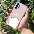 We Bare Bears Anti Yellow Case Pink For Samsung Galaxy A52 / Samsung Galaxy A52s