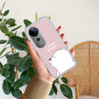We Bare Bears Transparent Silicon Case Pink For Vivo T1 5G