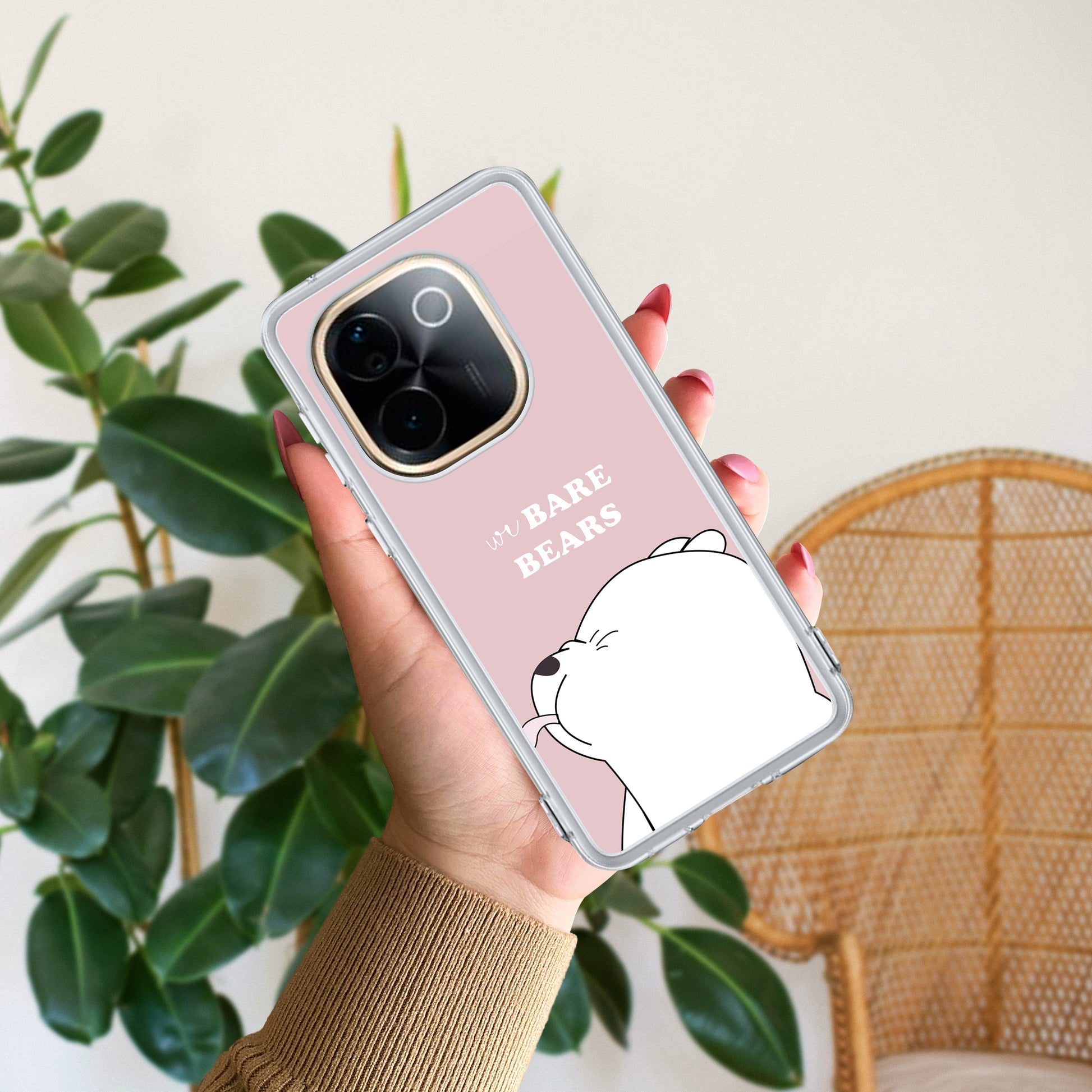 We Bare Bears Transparent Silicon Case Pink For Vivo ShopOnCliQ