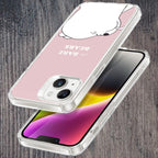 We Bare Bears Transparent Silicon Case Pink For iPhone 14