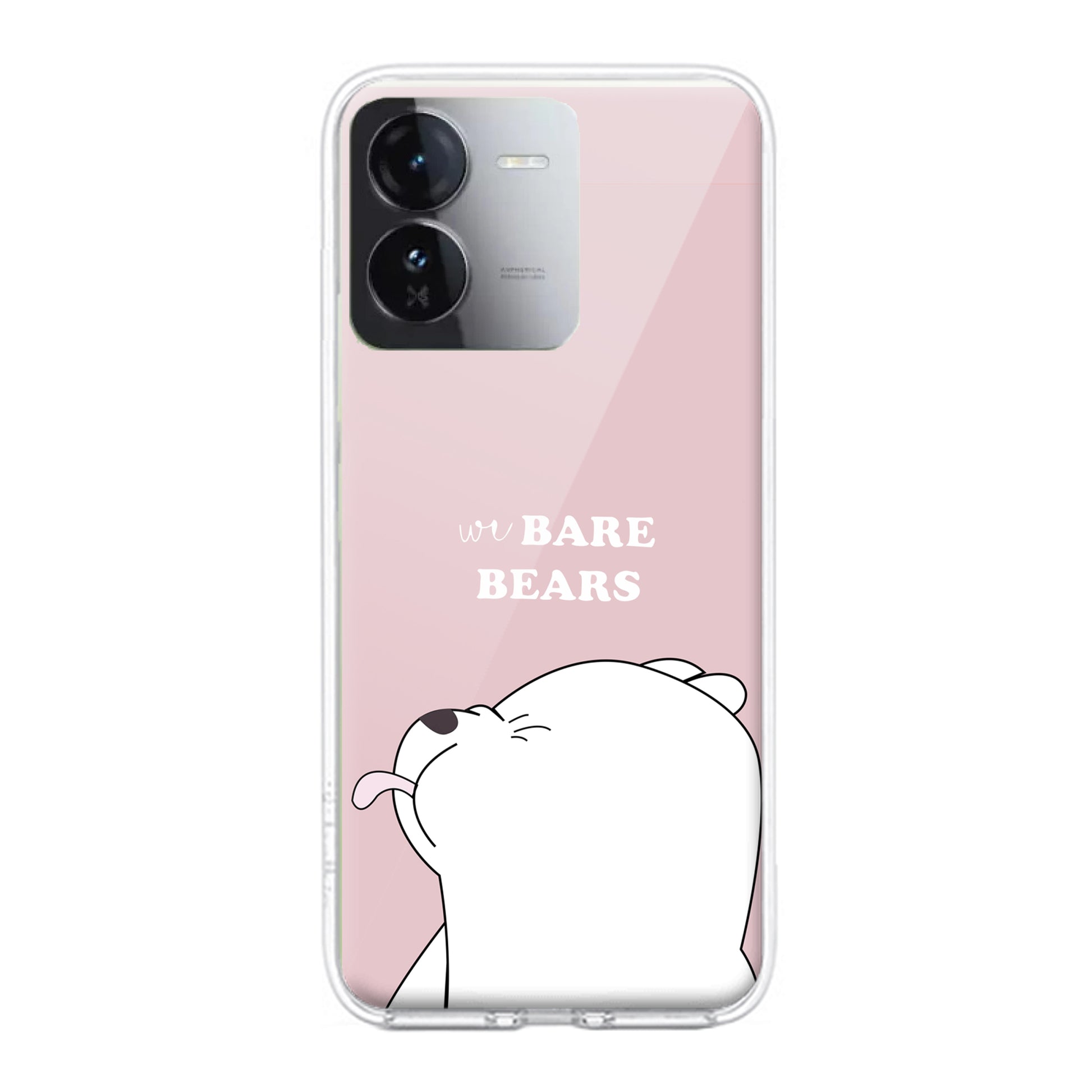 We Bare Bears Transparent Silicon Case Pink For iQOO ShopOnCliQ