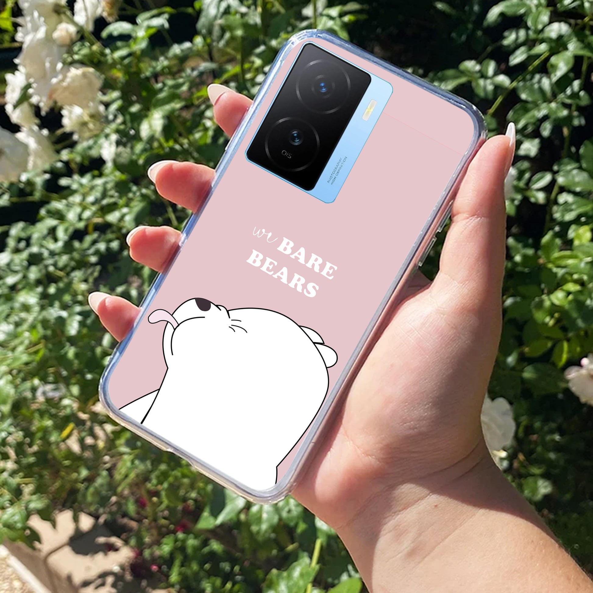 We Bare Bears Transparent Silicon Case Pink For iQOO ShopOnCliQ