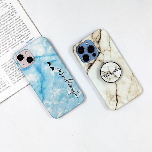 White & Blue Marble Slim Case Cover ShopOnCliQ