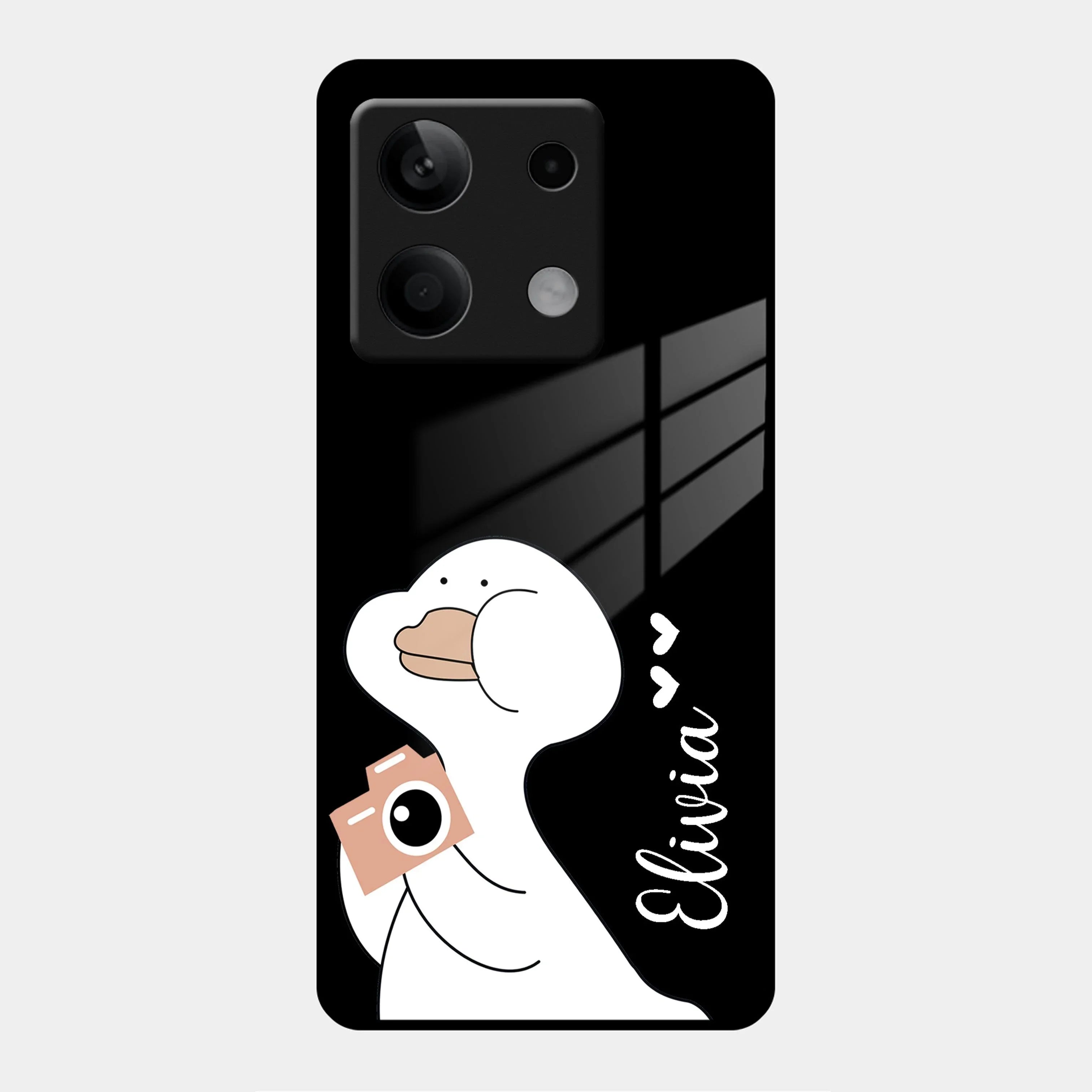 White Duck Glass Case Cover For Poco - ShopOnCliQ