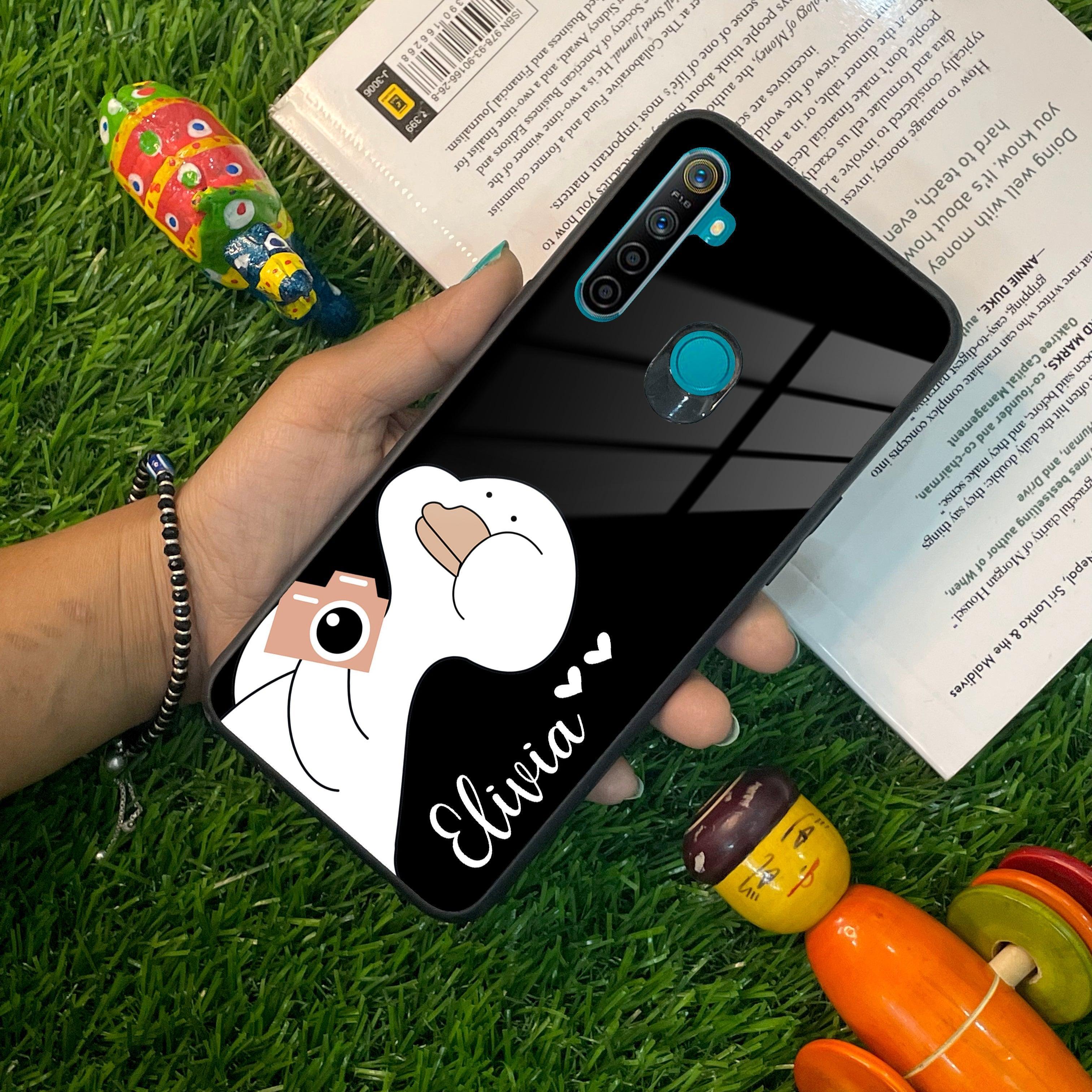 White Duck Glass Case Cover For Realme/Narzo - ShopOnCliQ