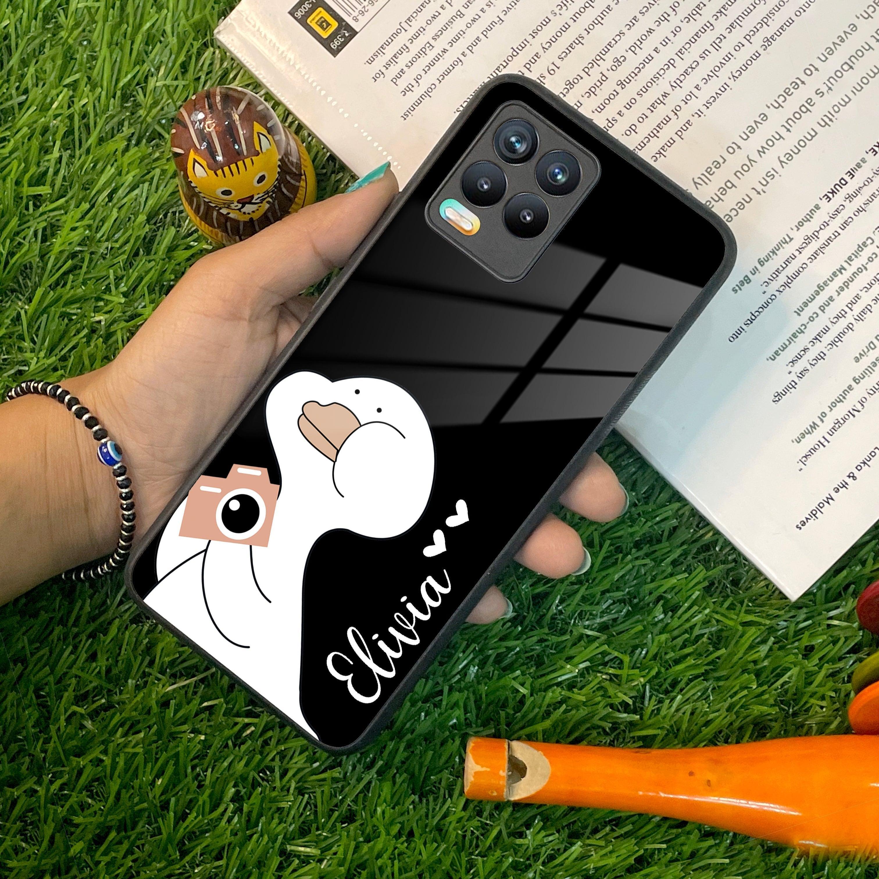 White Duck Glass Case Cover For Realme/Narzo - ShopOnCliQ