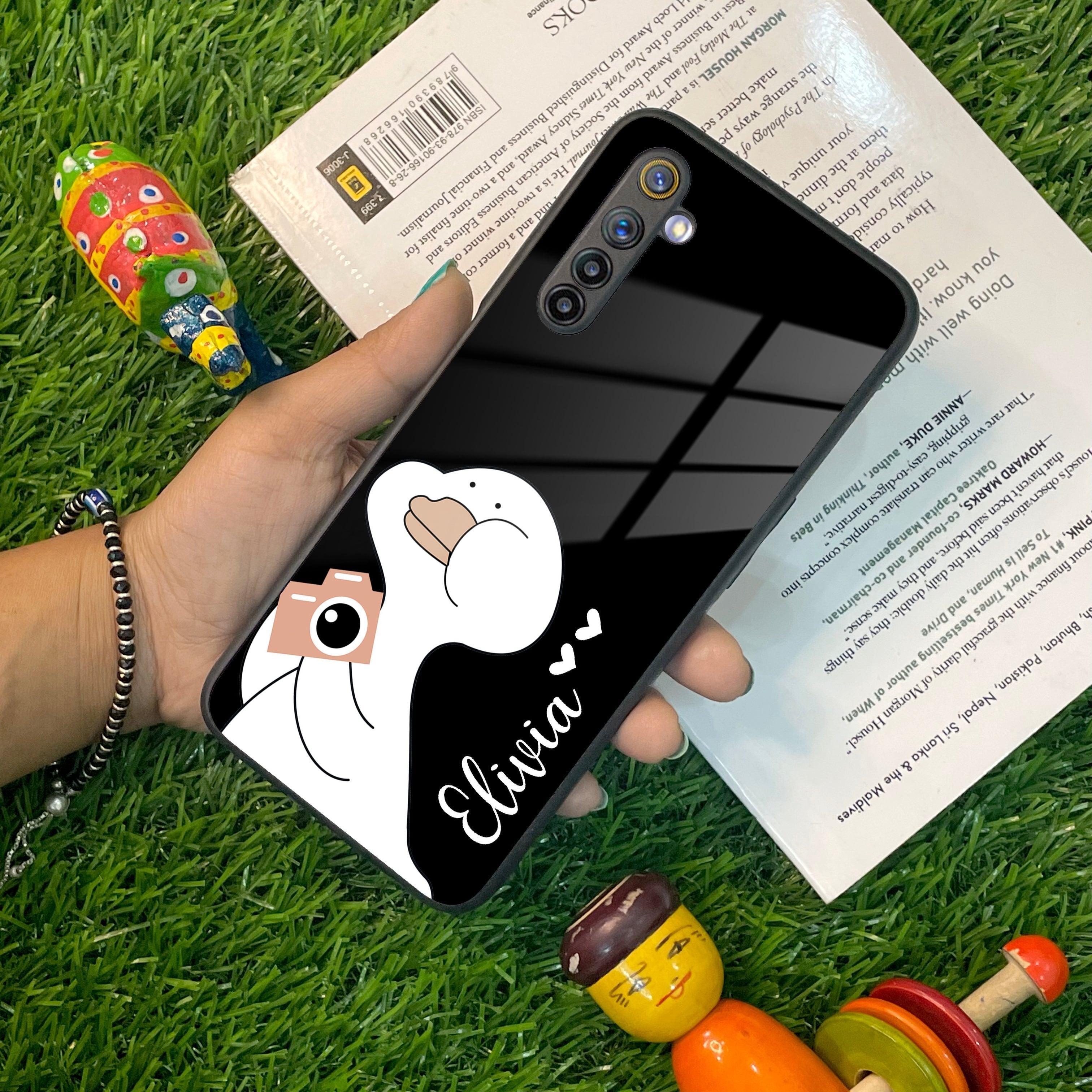 White Duck Glass Case Cover For Realme/Narzo - ShopOnCliQ