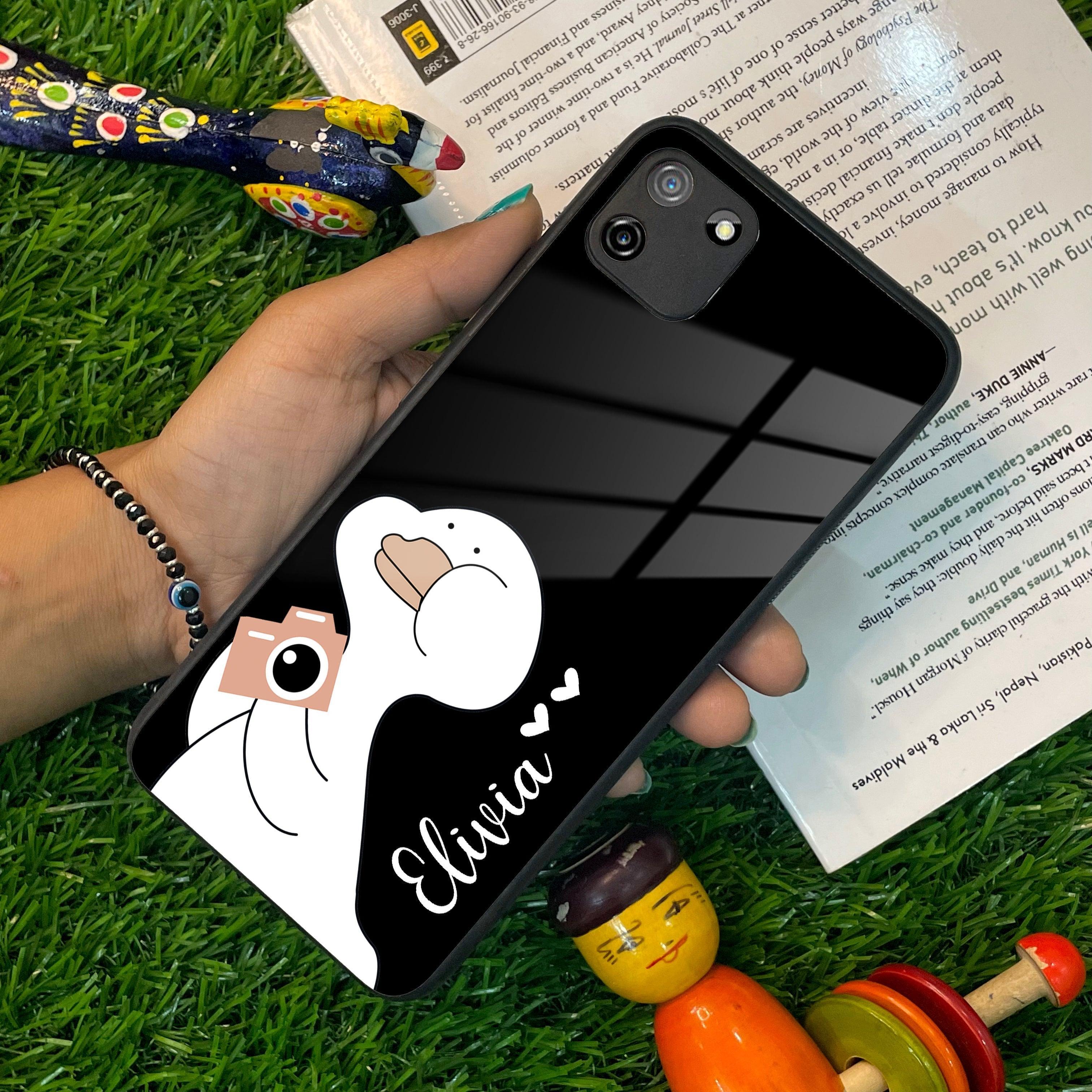 White Duck Glass Case Cover For Realme/Narzo - ShopOnCliQ