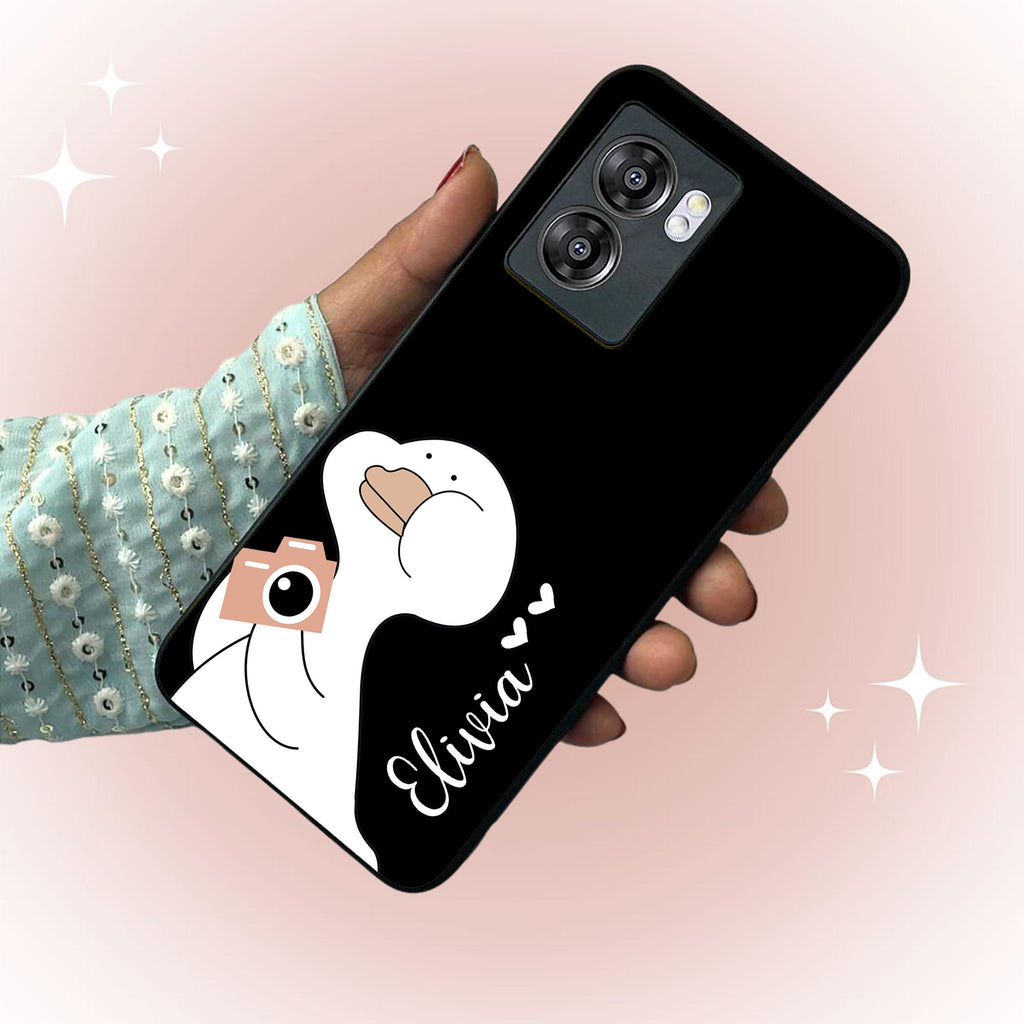 White Duck Glass Case Cover For Realme/Narzo - ShopOnCliQ