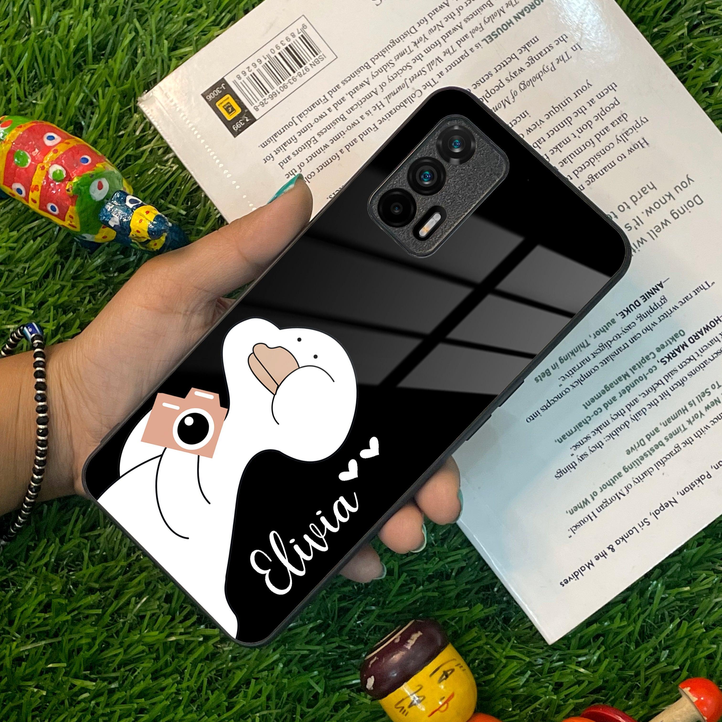 White Duck Glass Case Cover For Realme/Narzo - ShopOnCliQ