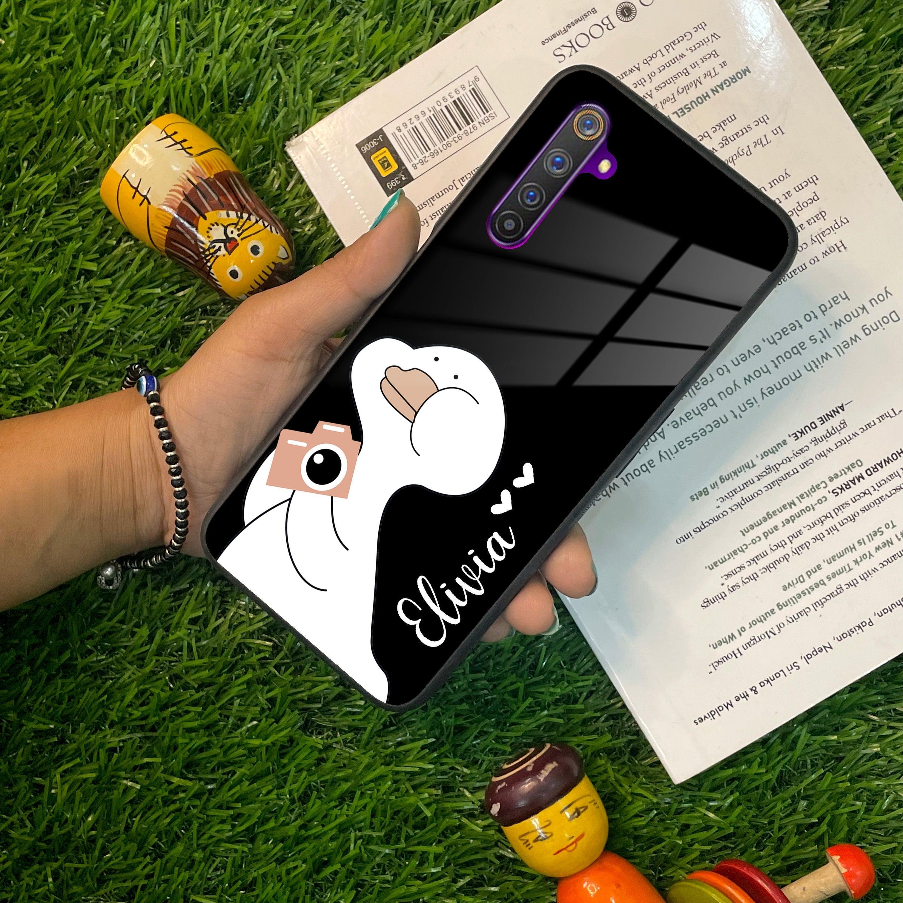 White Duck Glass Case Cover For Realme/Narzo - ShopOnCliQ