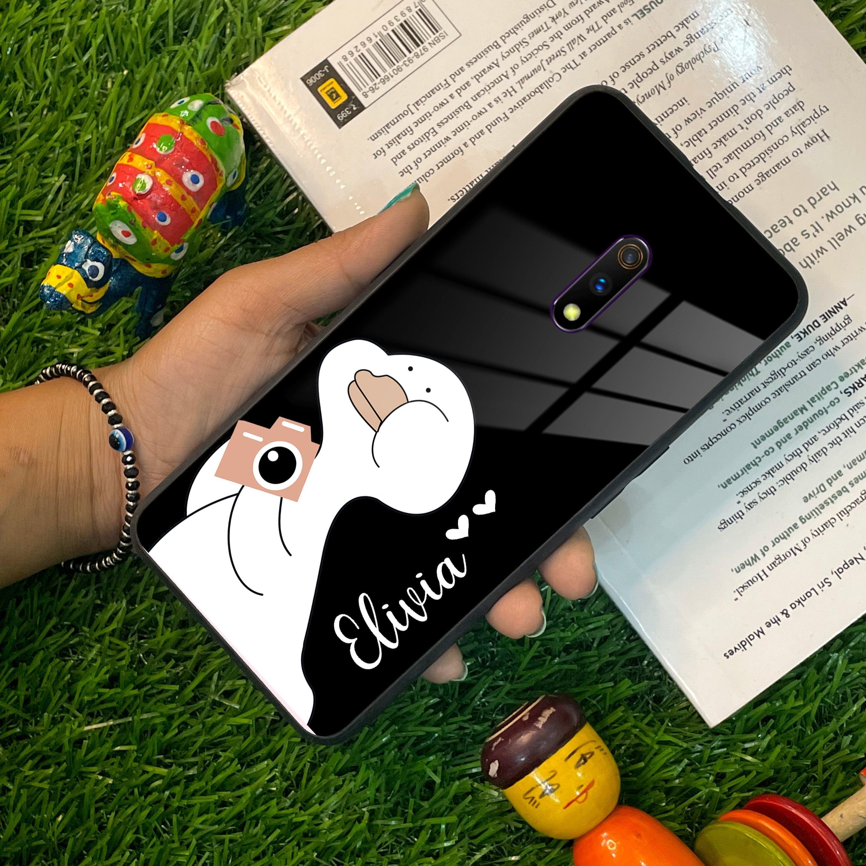 White Duck Glass Case Cover For Realme/Narzo - ShopOnCliQ