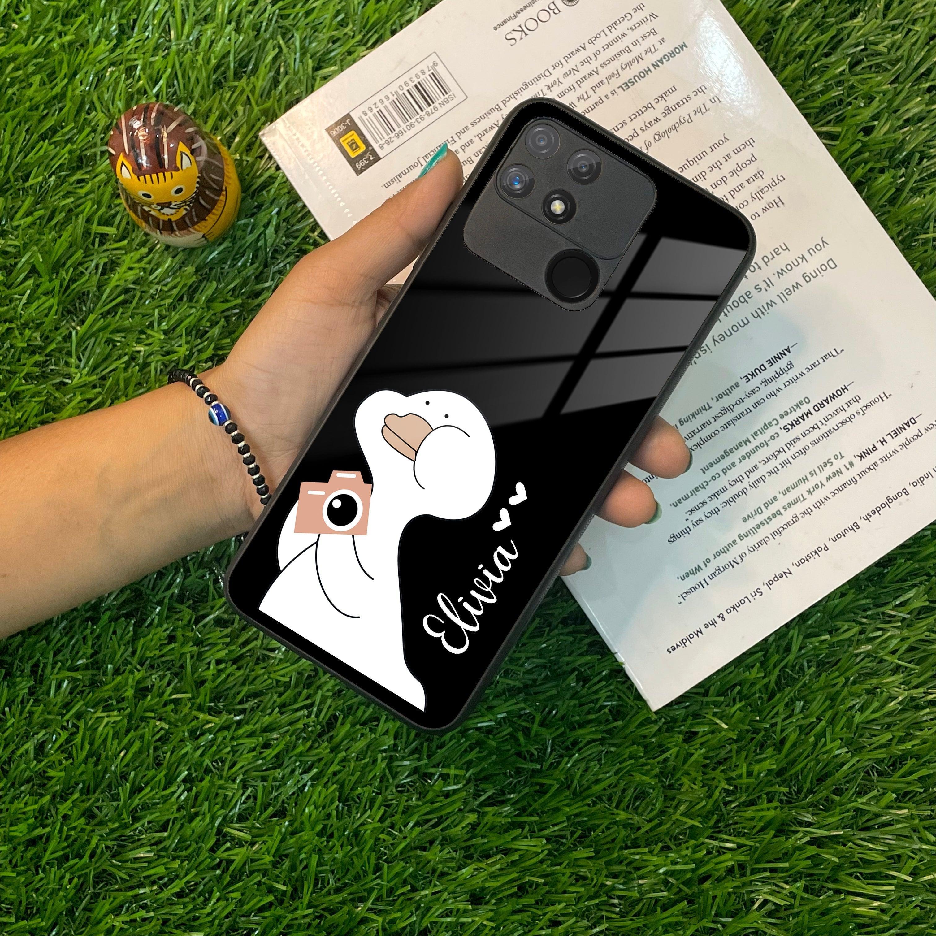 White Duck Glass Case Cover For Realme/Narzo - ShopOnCliQ