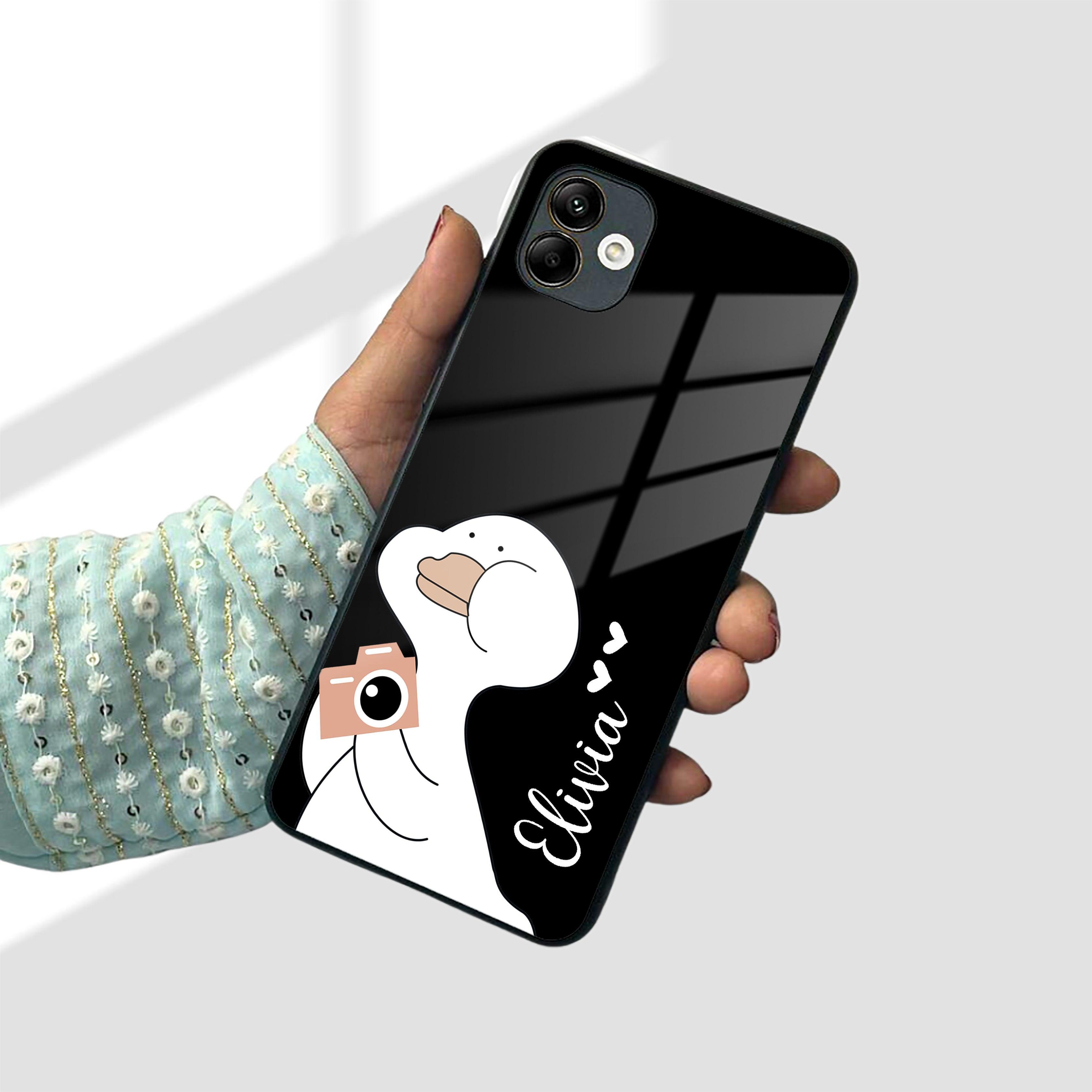 White Duck Glass Case Cover For Samsung - ShopOnCliQ