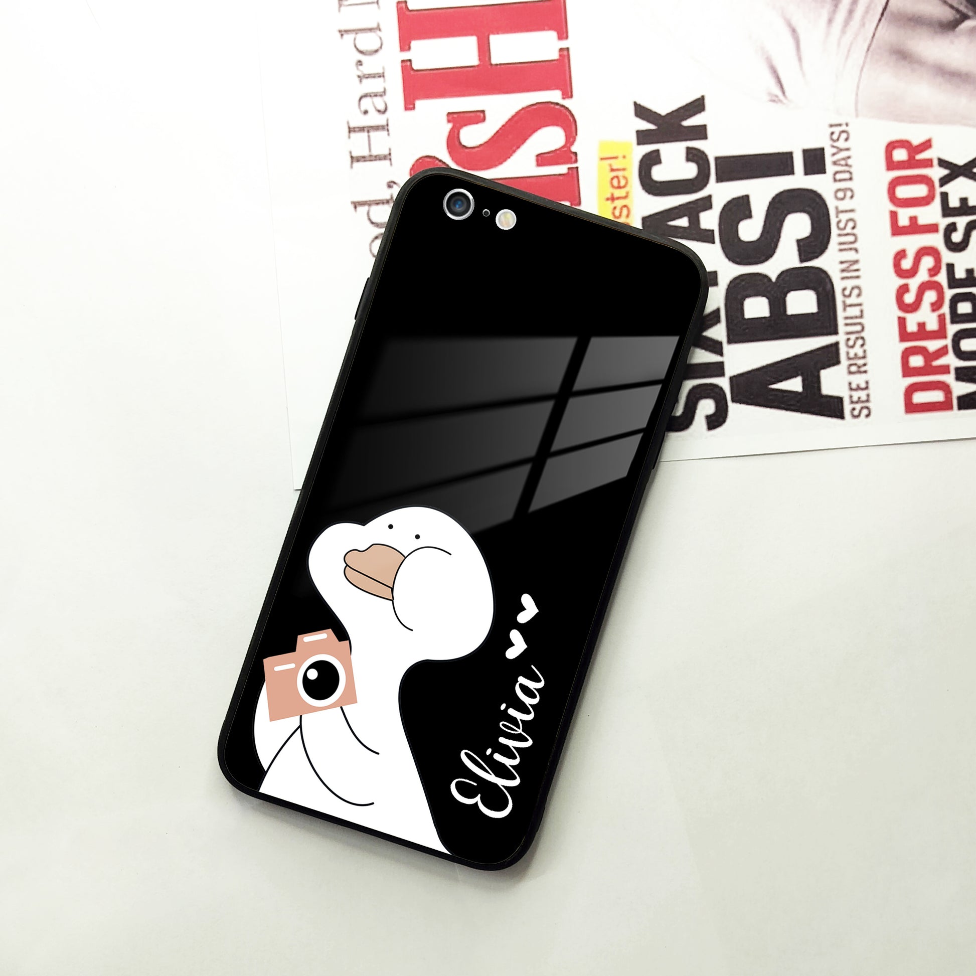 White Duck Glass Case Cover For iPhone ShopOnCliQ