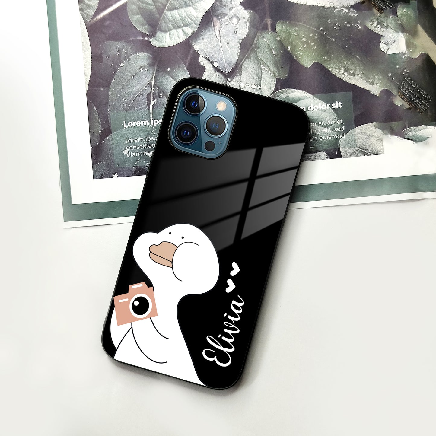 White Duck Glass Case Cover For iPhone ShopOnCliQ