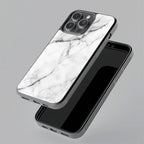 White Marble Patter Glass Case Cover for Redmi/Xiaomi - ShopOnCliQ
